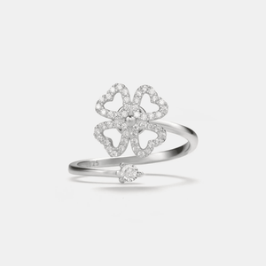Four Leaf Clover Anxiety Fidget Spinner Ring - Perimade & Co.