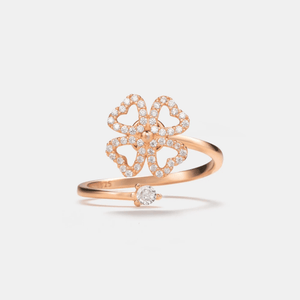 Four Leaf Clover Anxiety Fidget Spinner Ring - Perimade & Co.