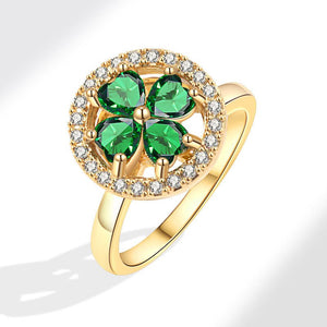 Four Leaf Clover Fidget Spinner Statement Ring - Perimade & Co.