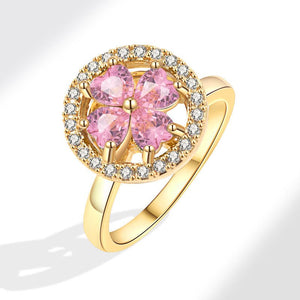 Four Leaf Clover Fidget Spinner Statement Ring - Perimade & Co.