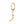 A selection of small hoop earrings with fruit-shaped dangle drops, each in different colors, displayed against a white background.