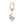 A selection of small hoop earrings with fruit-shaped dangle drops, each in different colors, displayed against a white background.