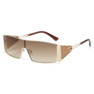 Futuristic Geometric Square Shield Sunglasses - Perimade & Co.