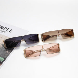 Futuristic Geometric Square Shield Sunglasses - Perimade & Co.