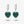 Gemstone Heart Pave CZ Drop Hoop Earrings - Perimade & Co.