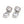 Geometric Bezel Moissanite Drop Stud Earrings - Perimade & Co.