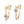 Geometric Bezel Moissanite J Hoop Earrings - Perimade & Co.