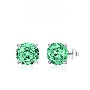 Geometric Octagon Brilliant Cut Stud Earrings - Perimade & Co.