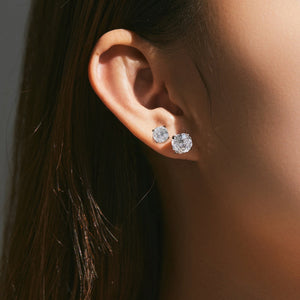 Geometric Octagon Brilliant Cut Stud Earrings - Perimade & Co.