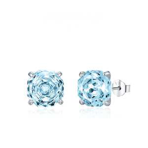 Geometric Octagon Brilliant Cut Stud Earrings - Perimade & Co.