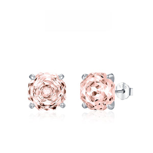 Geometric Octagon Brilliant Cut Stud Earrings - Perimade & Co.