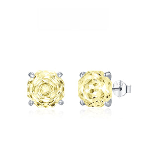 Geometric Octagon Brilliant Cut Stud Earrings - Perimade & Co.