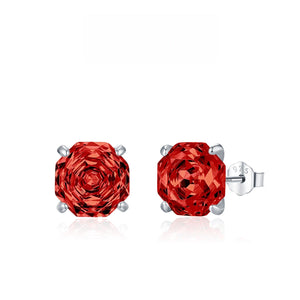 Geometric Octagon Brilliant Cut Stud Earrings - Perimade & Co.