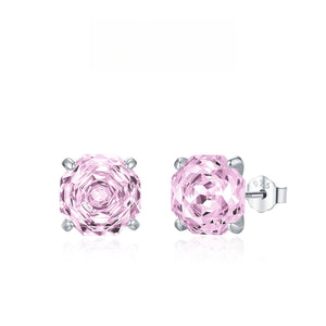 Geometric Octagon Brilliant Cut Stud Earrings - Perimade & Co.