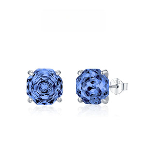 Geometric Octagon Brilliant Cut Stud Earrings - Perimade & Co.