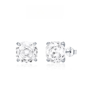 Geometric Octagon Brilliant Cut Stud Earrings - Perimade & Co.
