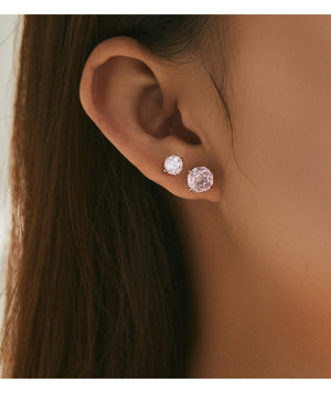 Geometric Octagon Brilliant Cut Stud Earrings - Perimade & Co.