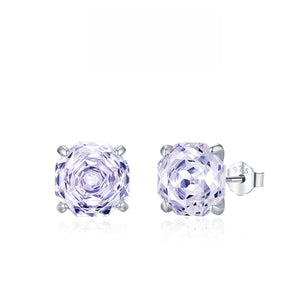 Geometric Octagon Brilliant Cut Stud Earrings - Perimade & Co.