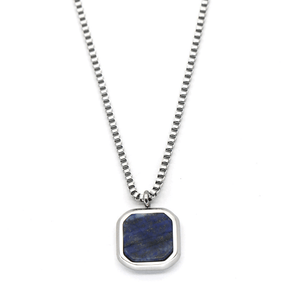 Geometric Raw Stone Pendant Necklace - Perimade & Co.
