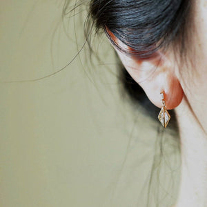 Geometric Rhombus Stone Drop Stud Earrings - Perimade & Co.