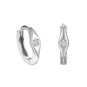 Geometric Starburst Huggie Hoop Earrings - Perimade & Co.
