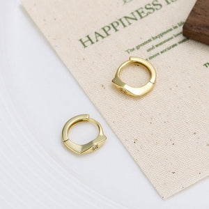 Geometric Starburst Huggie Hoop Earrings - Perimade & Co.