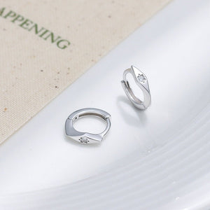 Geometric Starburst Huggie Hoop Earrings - Perimade & Co.