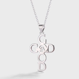 God Is Good Cross Pendant Necklace - Perimade & Co.
