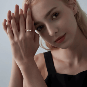 Gold Butterfly Stacking Bypass Wrap Ring - Perimade & Co.