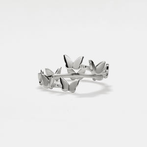 Gold Butterfly Stacking Bypass Wrap Ring - Perimade & Co.