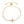 A gold-plated adjustable bracelet featuring a cross charm with cubic zirconia and small clear stones along the chain.