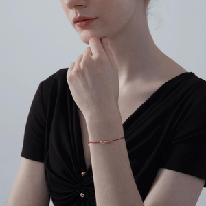 Gold Fish Charm Braid Rope Cord Bracelet - Perimade & Co.