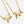 Gold Safety Pin Cross Key Heart Necklace - Perimade & Co.