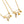 Gold Safety Pin Cross Key Heart Necklace - Perimade & Co.