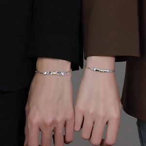 Gold Sun Moon Matching Couple Bracelet - Perimade & Co.