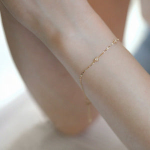 Gold Triple Heart Charm Stacking Bracelet - Perimade & Co.