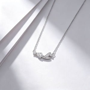 Goldfish Marquise Pave Tail Pendant Necklace - Perimade & Co.