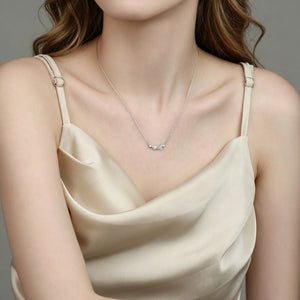 Goldfish Marquise Pave Tail Pendant Necklace - Perimade & Co.