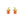 Halloween Witch Hat Orange CZ Stud Earrings - Perimade & Co.