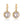 Halo Setting CZ Dangle Drop Hook Earrings - Perimade & Co.