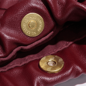Handwoven Leather Cloud Drawstring Handbag - Perimade & Co.