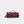 Maroon quilted handbag on a light gray background