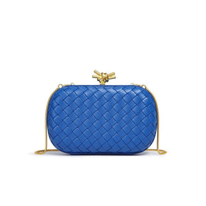 Handwoven Leather Knot Clutch Handbag - Perimade & Co.
