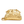 Gold woven handbag on a white background