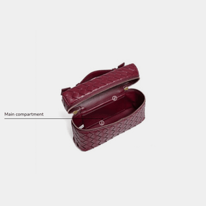 Handwoven Leather Vanity Case Handbag - Perimade & Co.