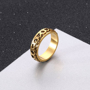 Heart Anxiety Fidget Spinner Band Ring - Perimade & Co.
