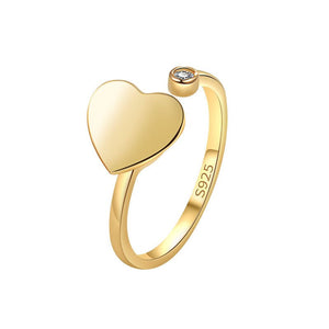Heart Anxiety Fidget Spinner Stacking Ring - Perimade & Co.