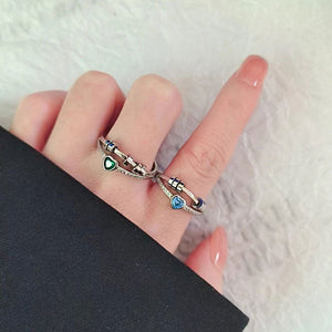 Heart Bead Anxiety Fidget Spinner Ring - Perimade & Co.