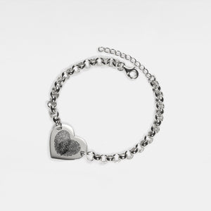 Heart Custom Engrave Charm Bracelet - Perimade & Co.