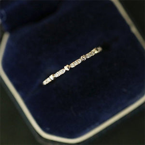 Diamond bracelet on a blue velvet surface